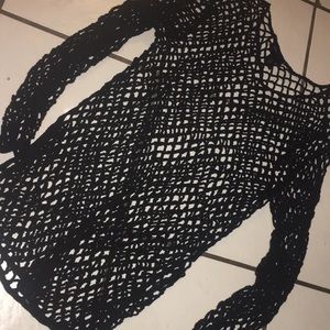 Fishnet black Venus top